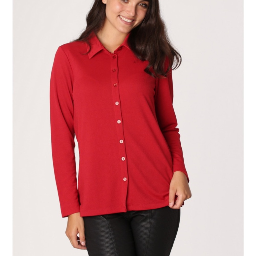 Red blouse